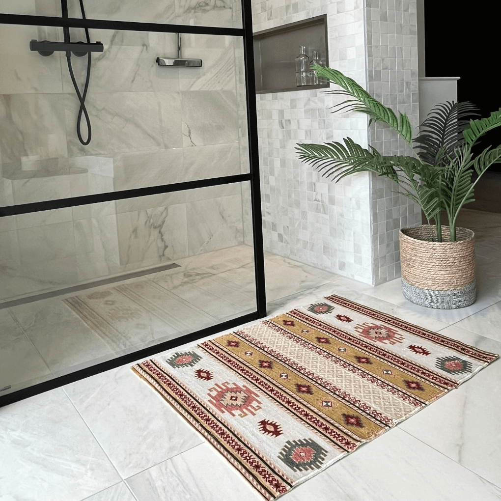 Badematte Kelim Gelb