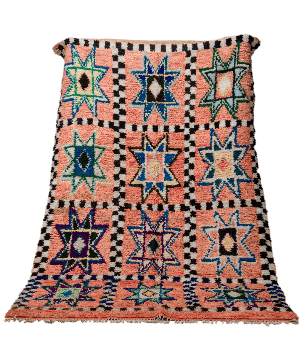 Marokkanischer Teppich Stern 155 x 260 cm