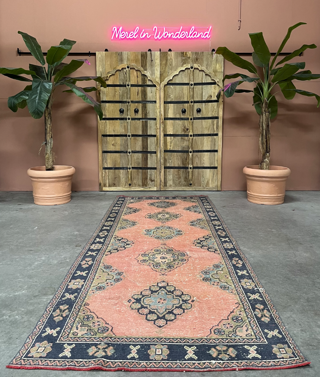 Vintage Teppich Peach - 127x340cm
