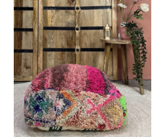 Marokkanischer Pouf in bunten Farben
