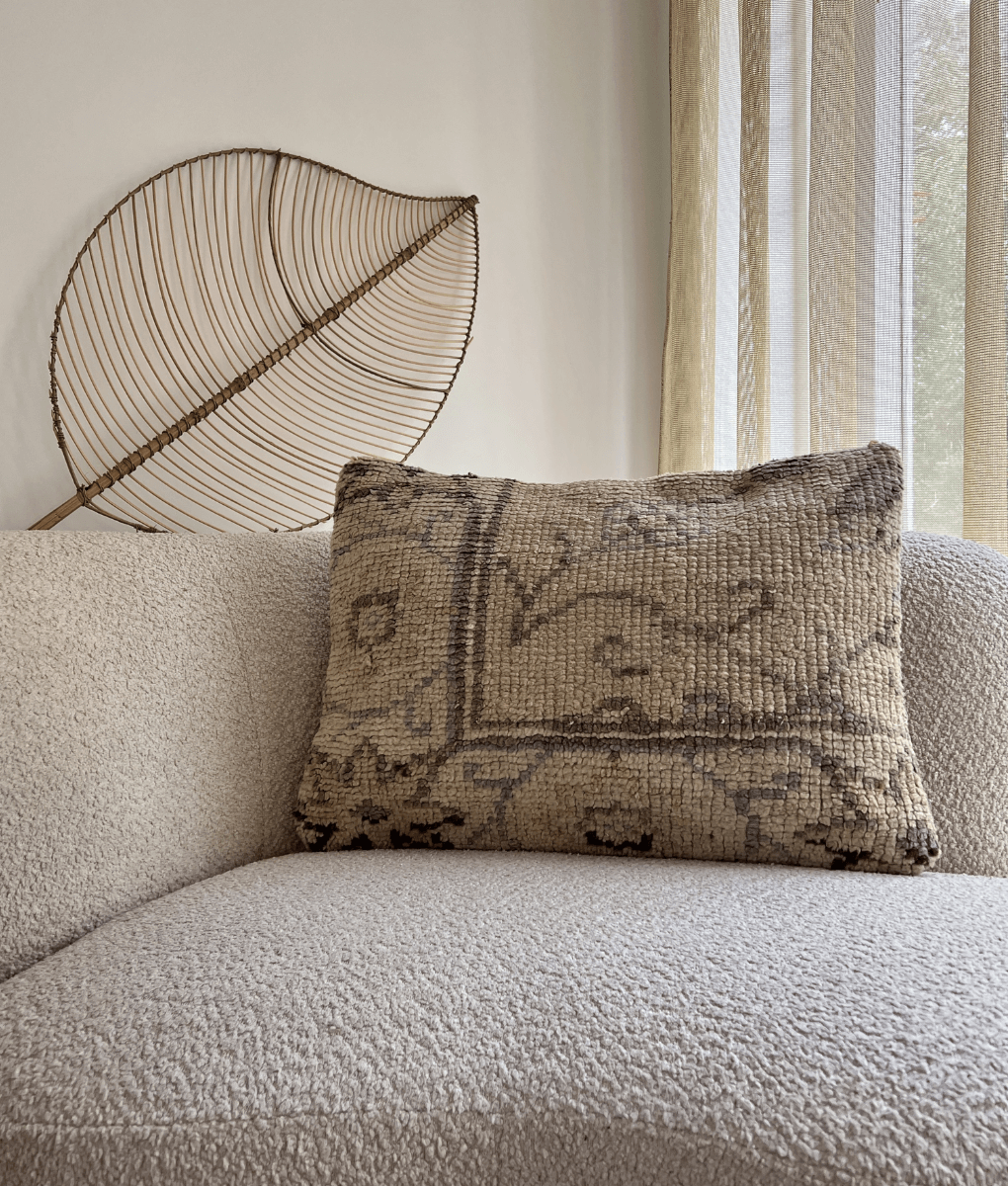 Marokkanisches Kissen in Beige