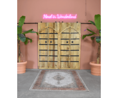 Teppich im Vintage-Stil in Beige