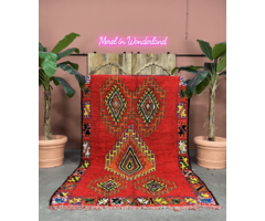 Marokkanischer Teppich in Rot, 180x310 cm