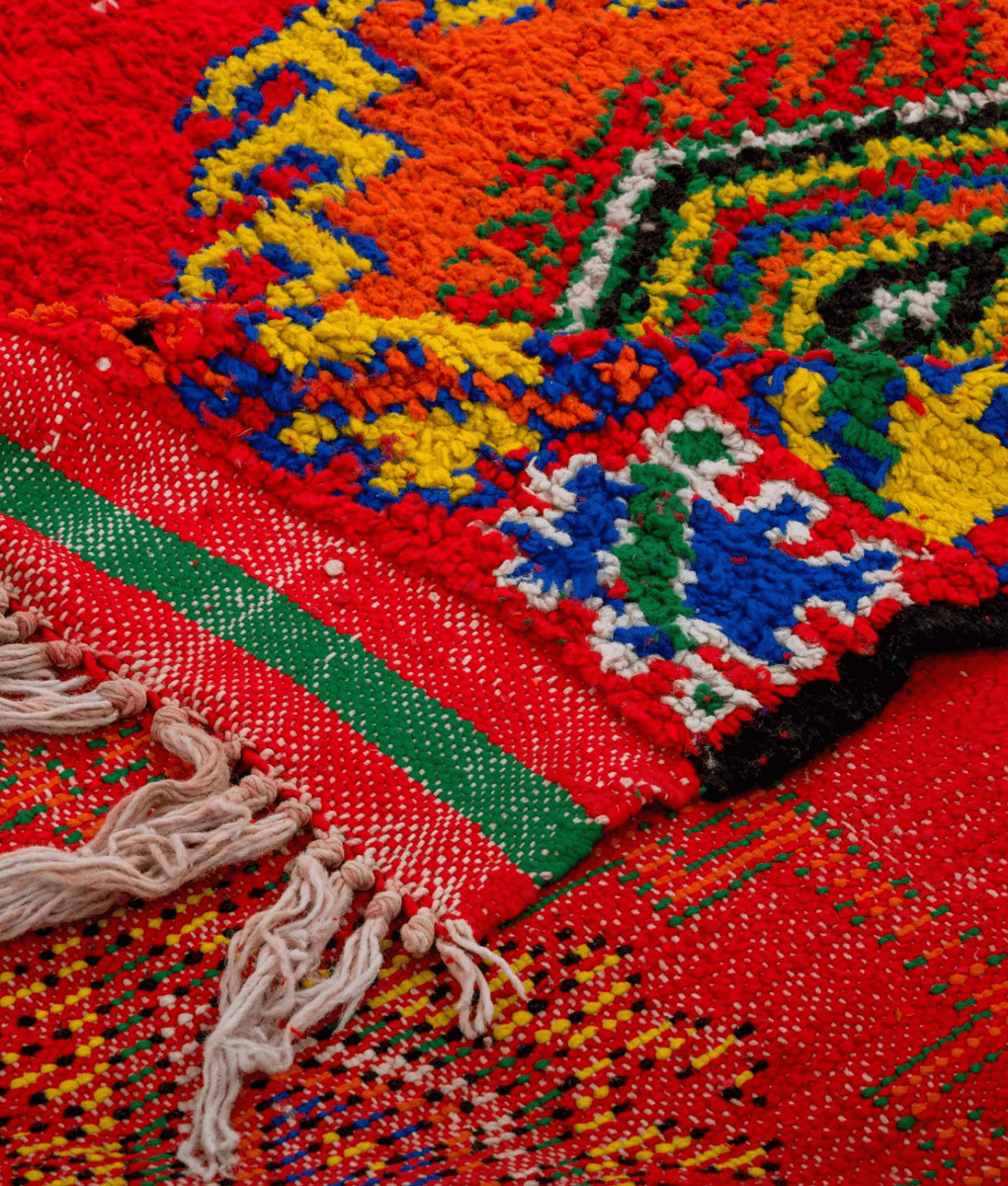 Marokkanischer Teppich in Rot, 180x310 cm