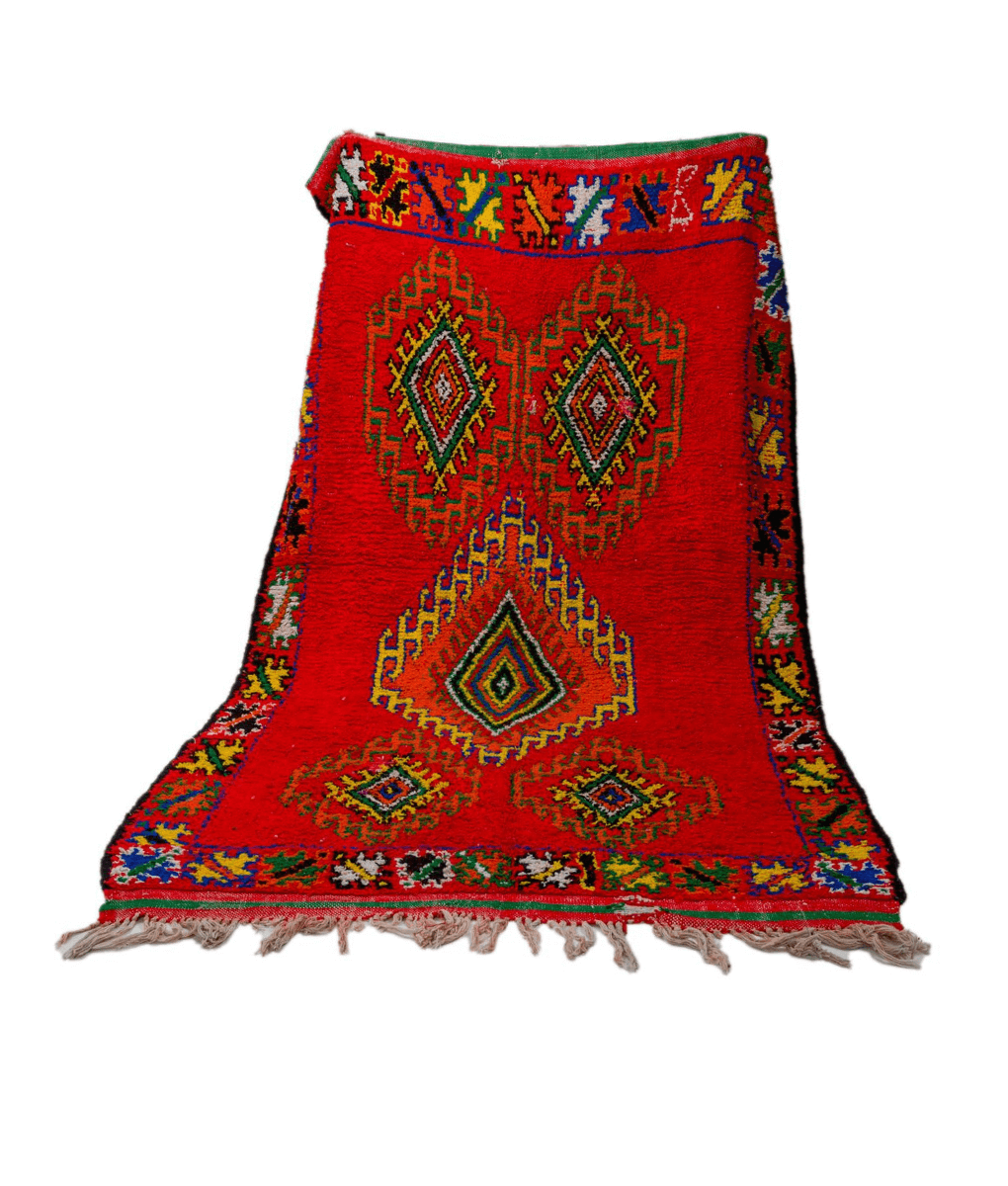 Marokkanischer Teppich in Rot, 180x310 cm