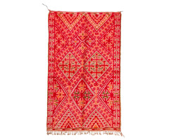 Marokkanischer Teppich in Rot 133x225 cm