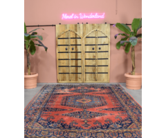 Perserteppich rosa/blau 255x370 cm