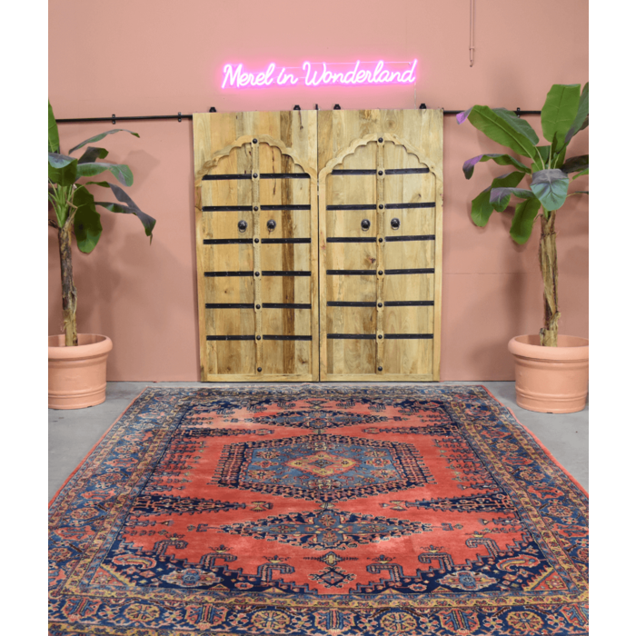 Perserteppich rosa/blau 255x370 cm