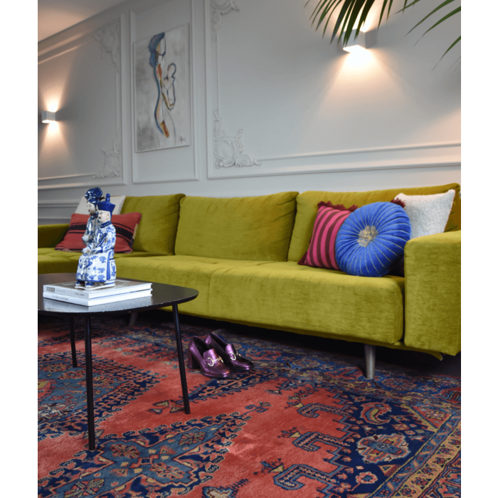 Perserteppich rosa/blau 255x370 cm