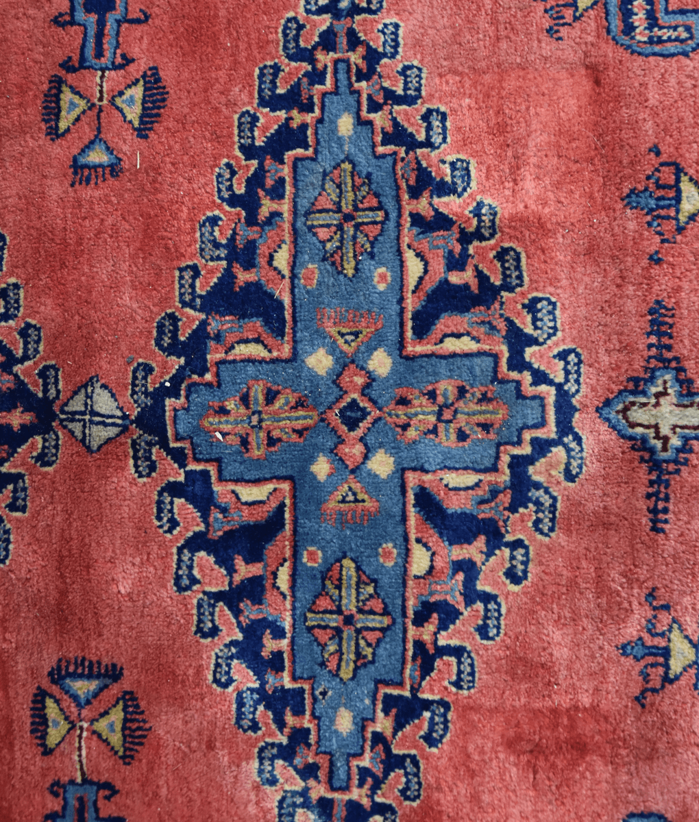 Perserteppich rosa/blau 255x370 cm