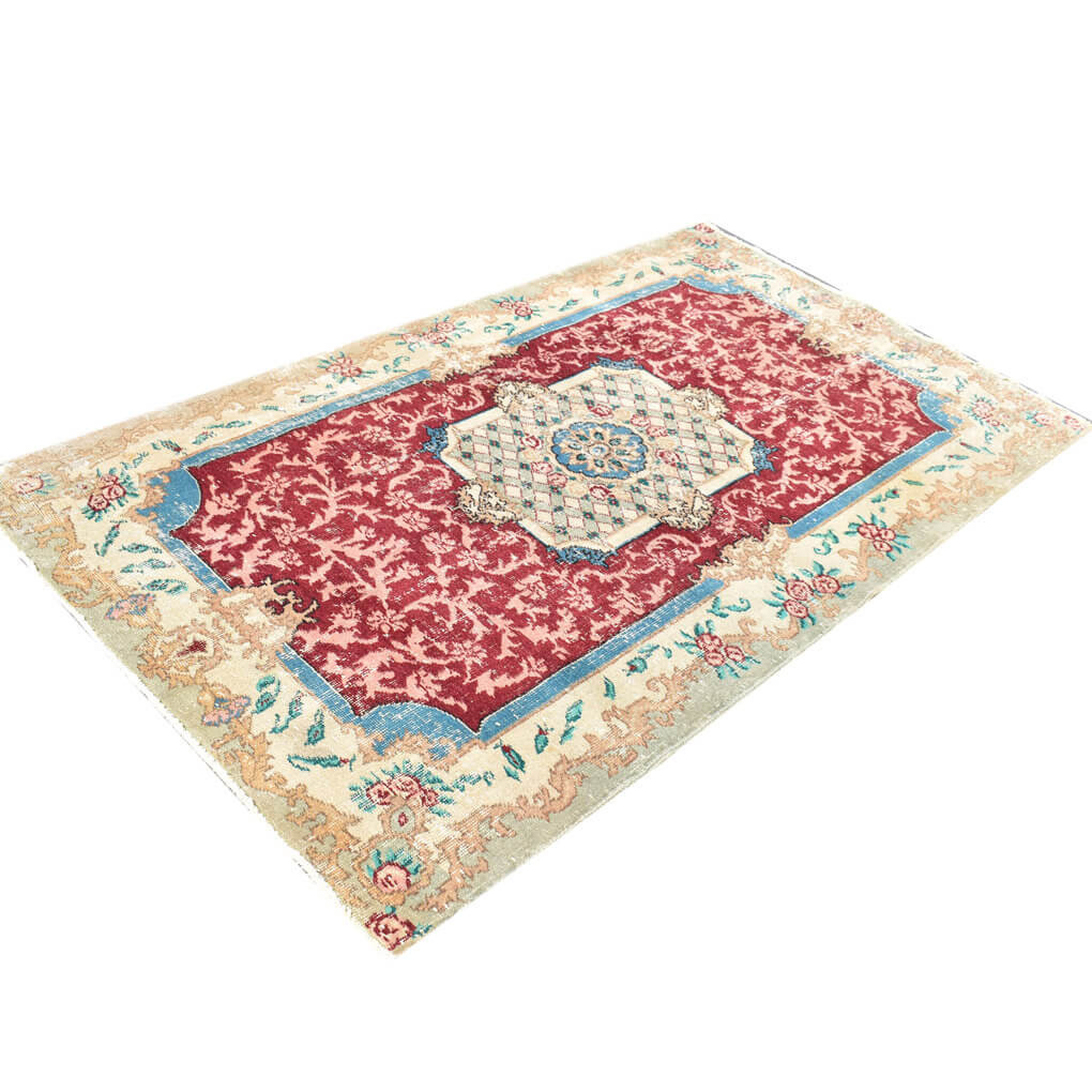 Vintage Teppich gold 117x202 cm