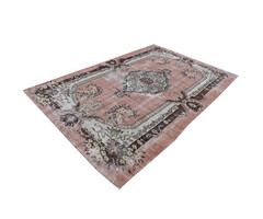 Vintage Teppich rosa 186x281cm