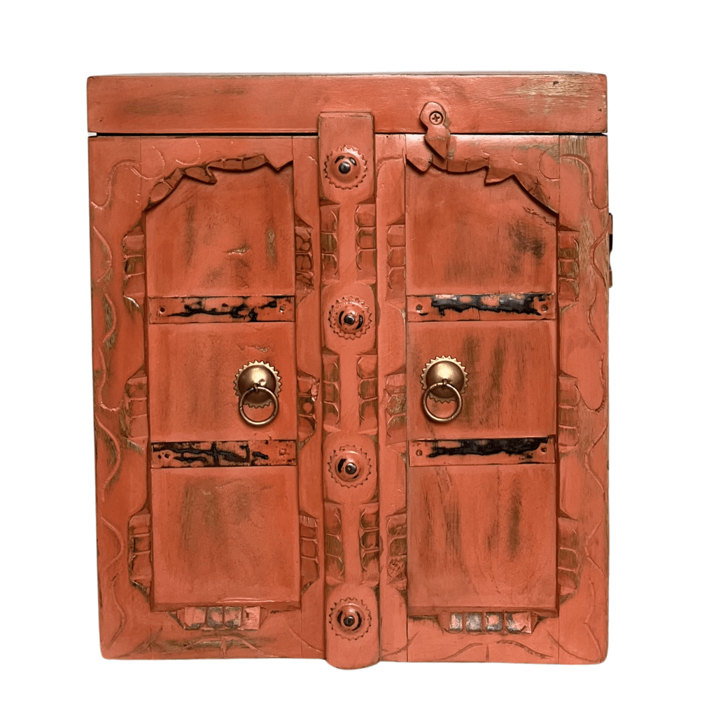 Badezimmerschrank lachsrosa