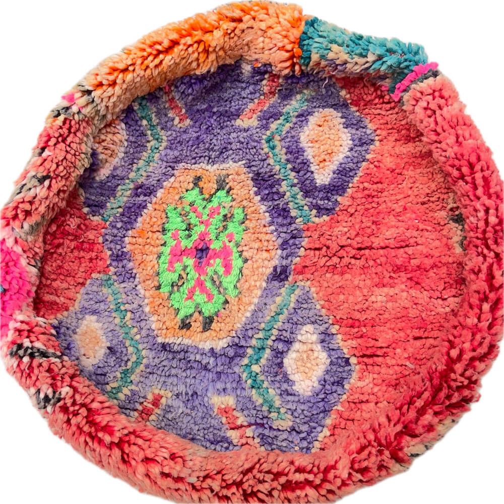 Marokkanischer Sitzpuff rund um Twinkle