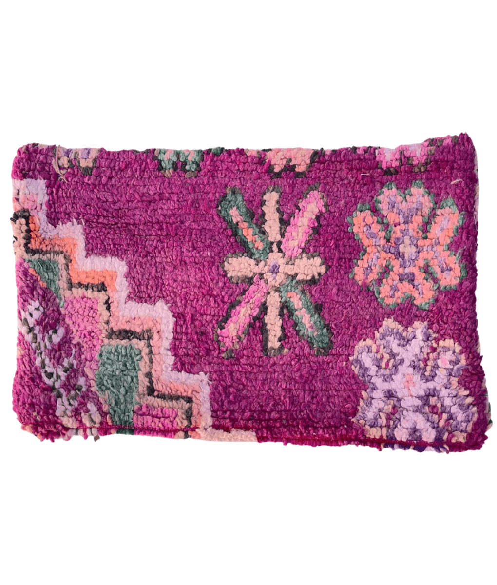 Marokkanisches Kissen Tiefviolett