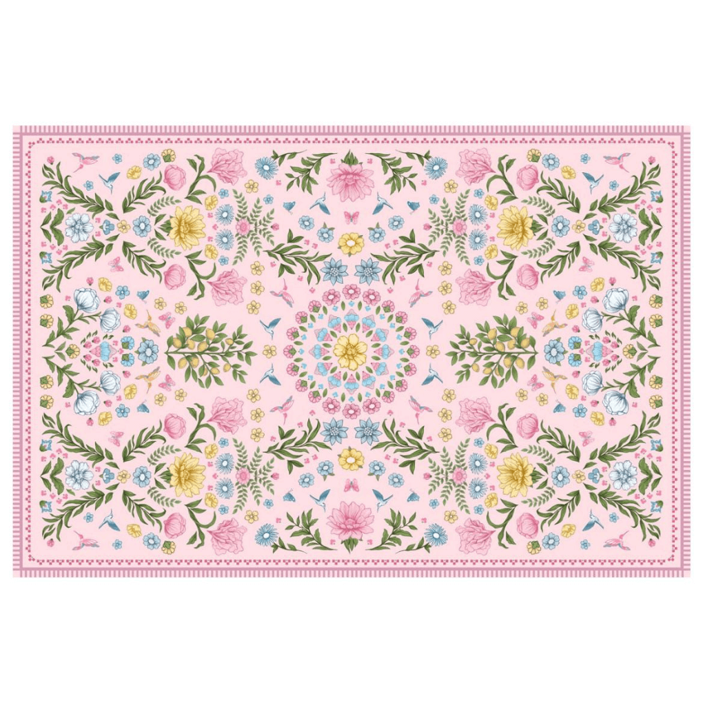 Badematte Garden rosa