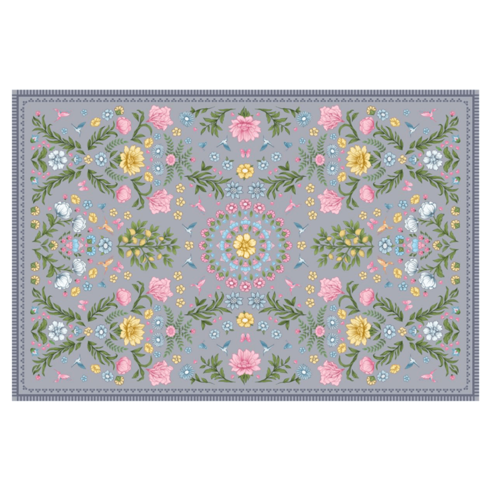 Badematte Garden grau