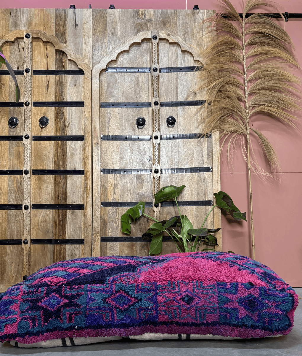 Marokkanischer Sitzpuff XL lila