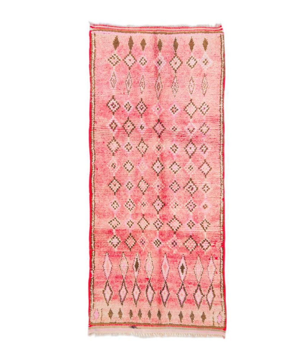 Mguild Teppich rosa taupe 124x290cm