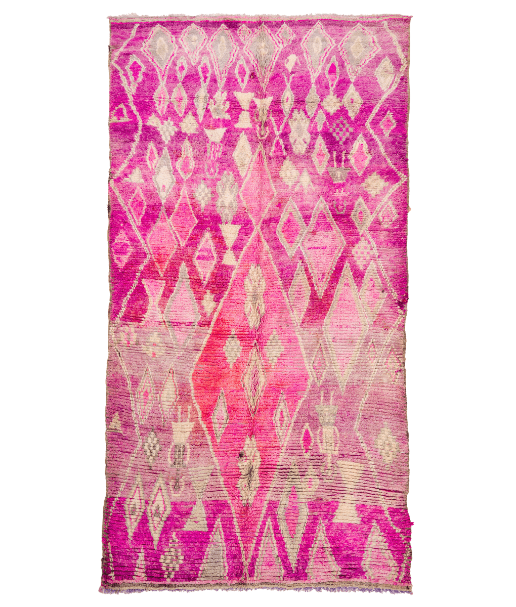 Mguild Teppich rosa 364 x 190 cm