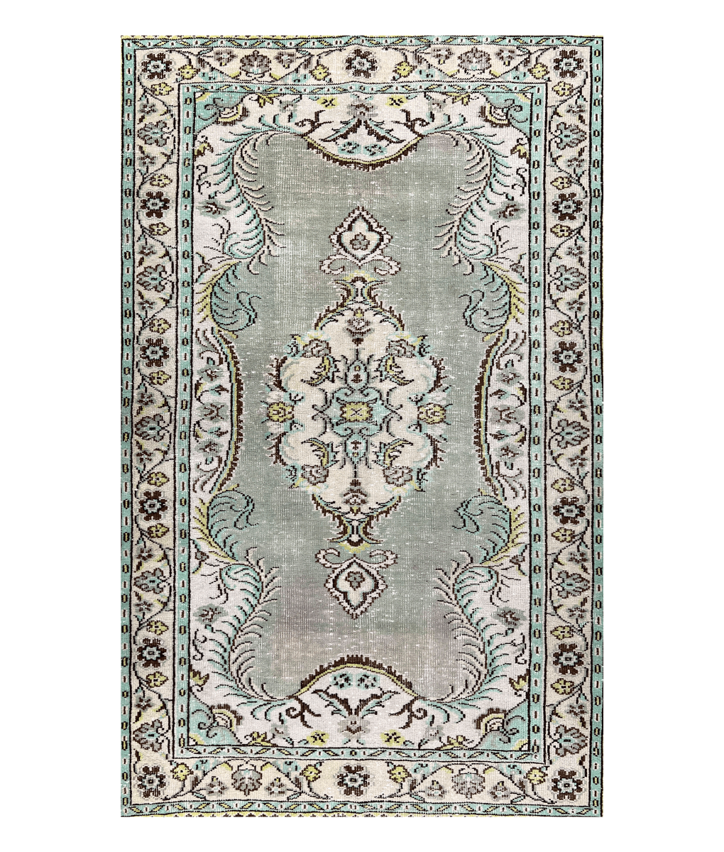 Vintage-Teppich 165 x 262 cm grün