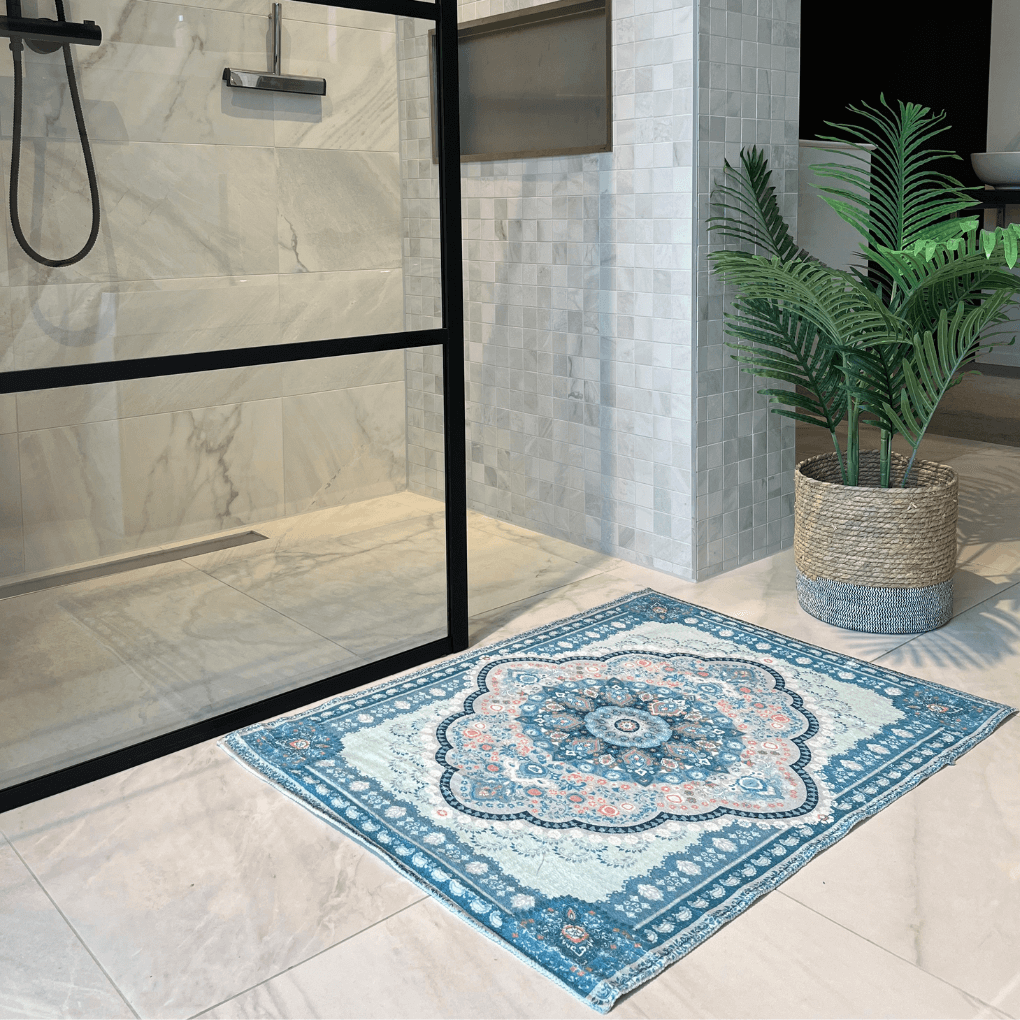 Badematte Wonder blau