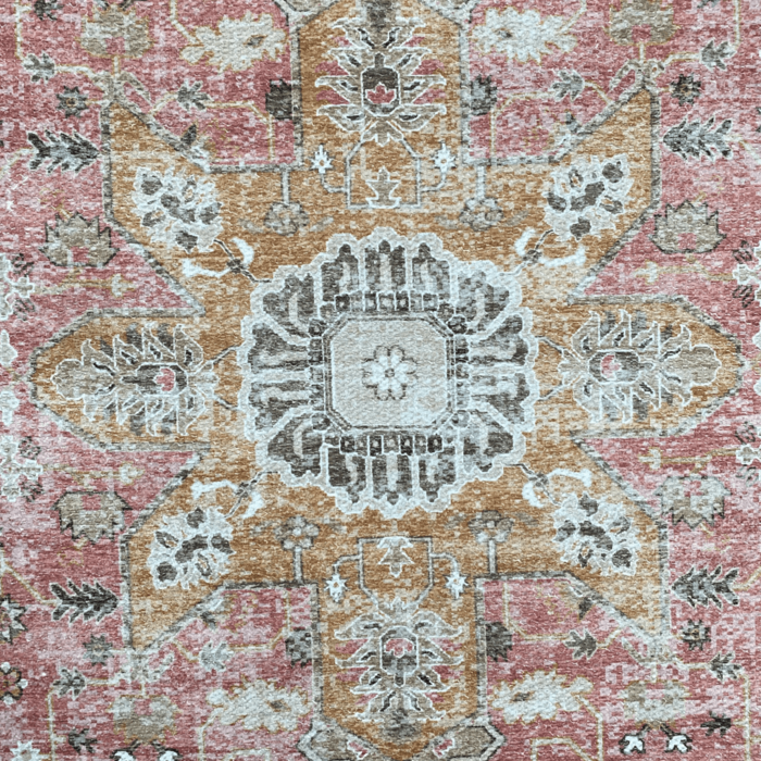 Wonder Rugs Vintage-Teppich. Hübscher Pastellton