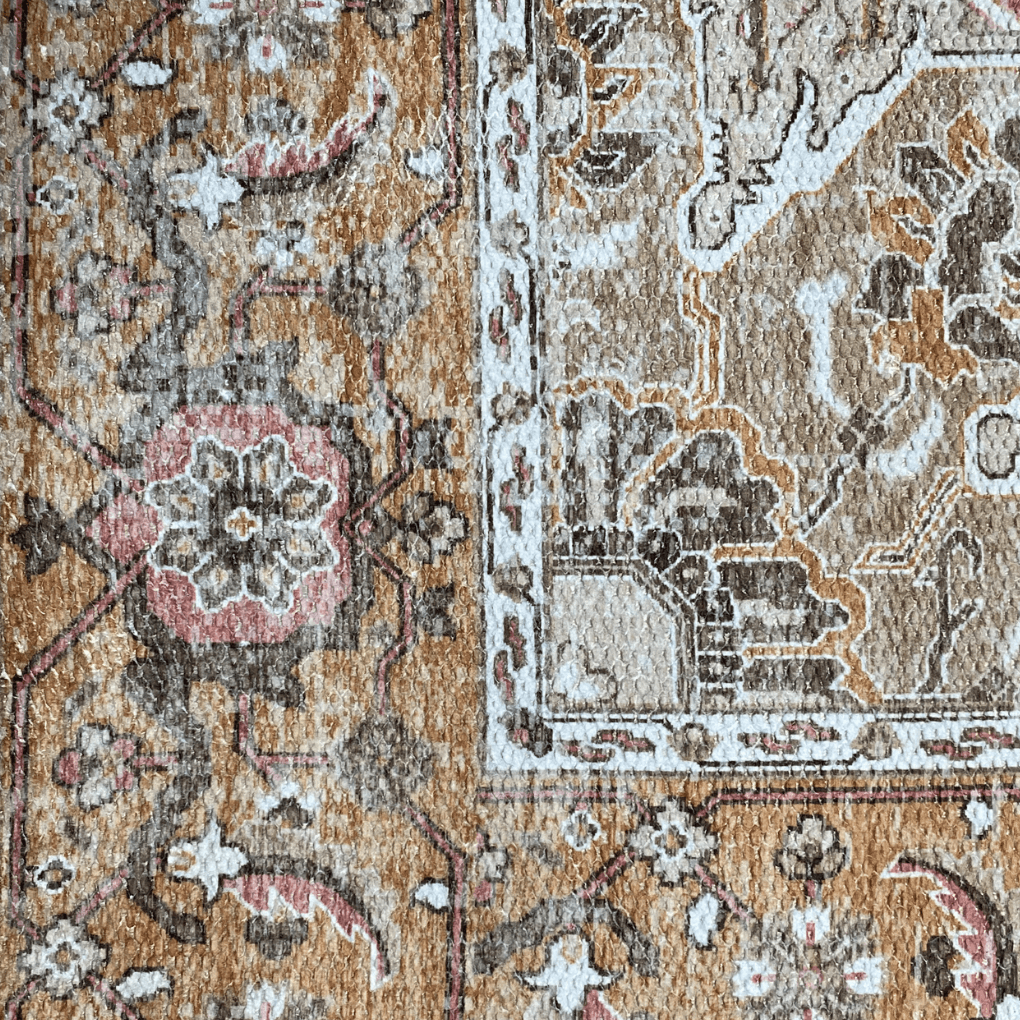 Wonder Rugs Vintage-Teppich. Hübscher Pastellton