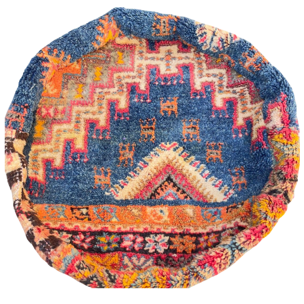 Runder marokkanischer Sitzhocker Dyan