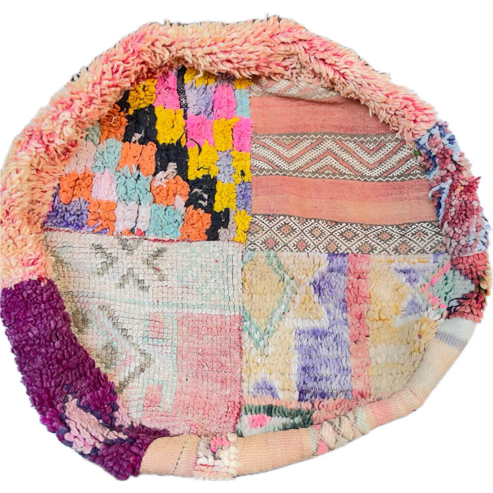 Runder marokkanischer Sitzhocker Lieke