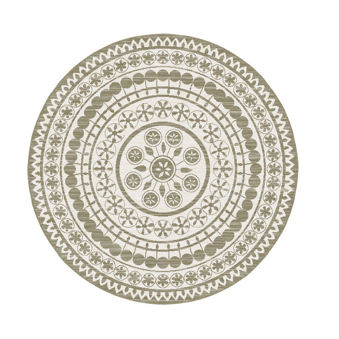 Wonder Rugs Jute-Außenteppich rund natur