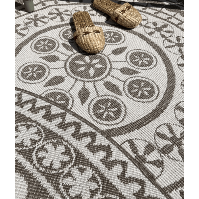 Wonder Rugs Jute-Außenteppich rund natur
