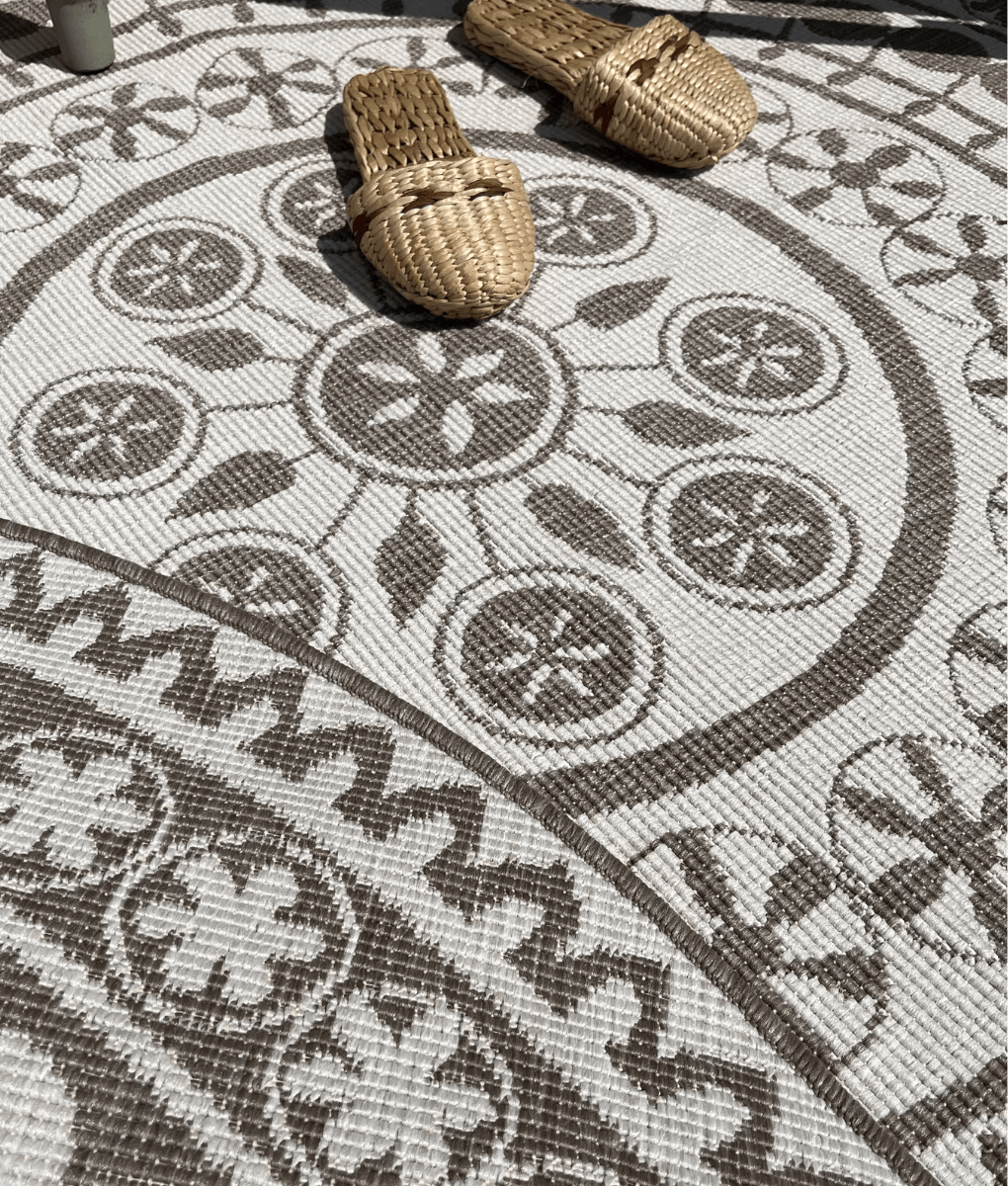 Wonder Rugs Jute-Außenteppich rund natur