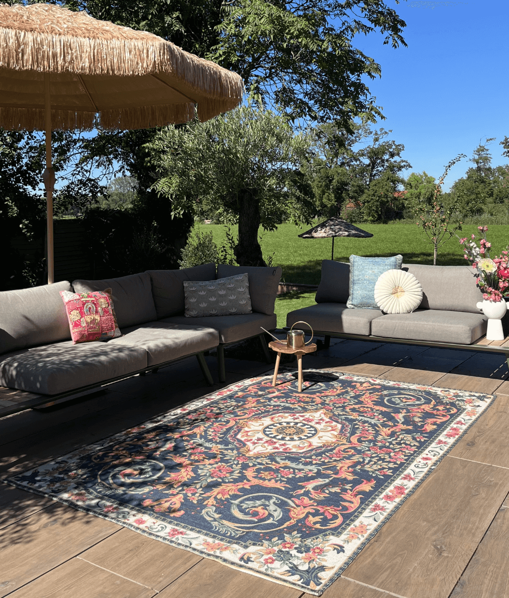 Wonder Rugs Outdoor-Teppich Lily dunkelblau