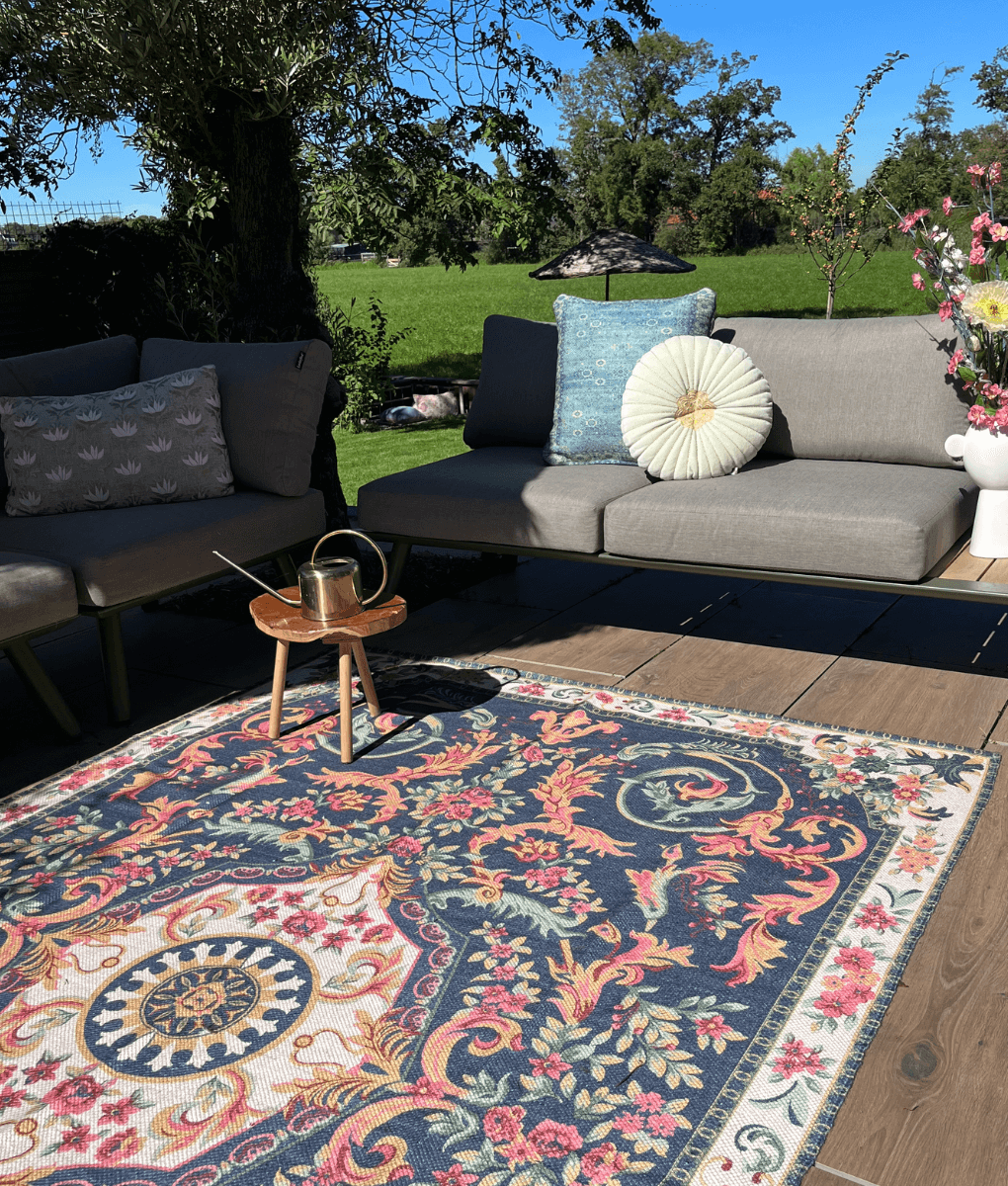 Wonder Rugs Outdoor-Teppich Lily dunkelblau