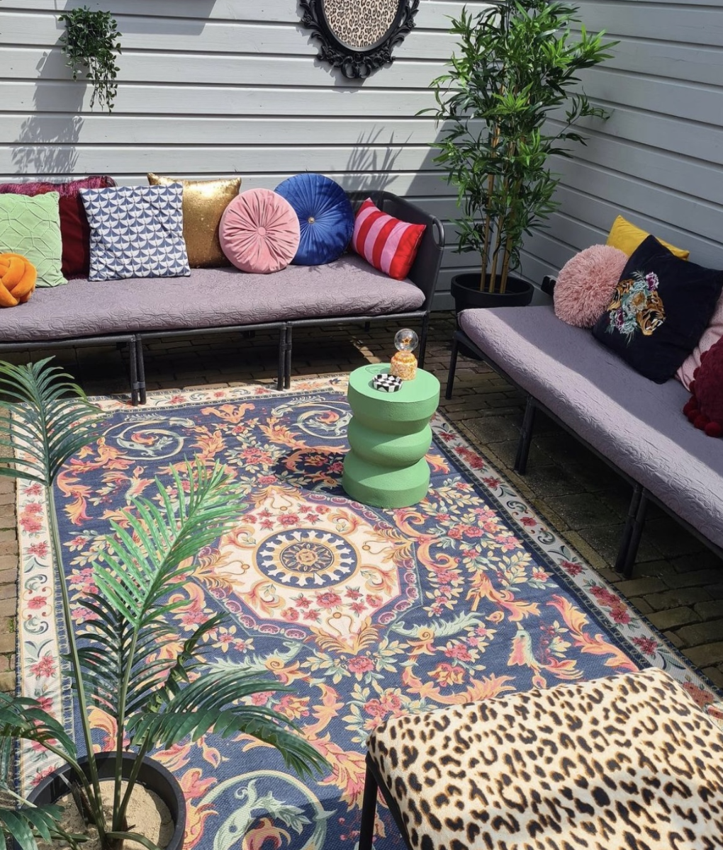 Wonder Rugs Outdoor-Teppich Lily dunkelblau