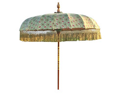 Sonnenschirm Blumenbombe grün