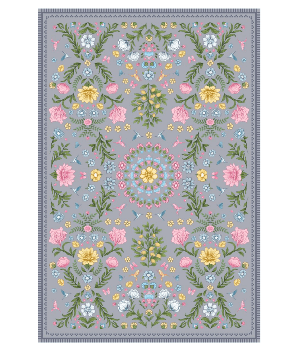 Wonder Rugs Outdoor-Teppich PET Garden grau