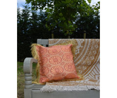 Luxuskissen Blumenbombe rosa