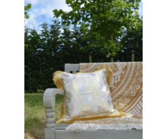 Luxuskissen Weiße Rosen