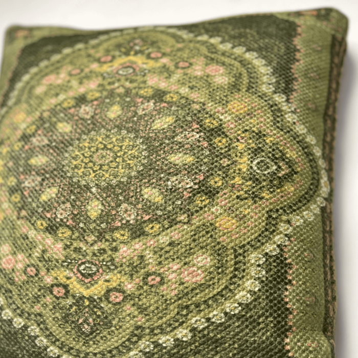 Kelim-PET-Kissen - Wonder Daisy Green