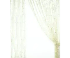 Transparenter Glasperlenvorhang