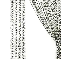 Glasperlenvorhang Schwarz-Weiß