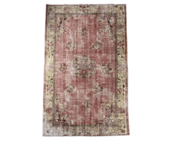 Vintage-Teppich in Rot/ Rosa 165x265 cm