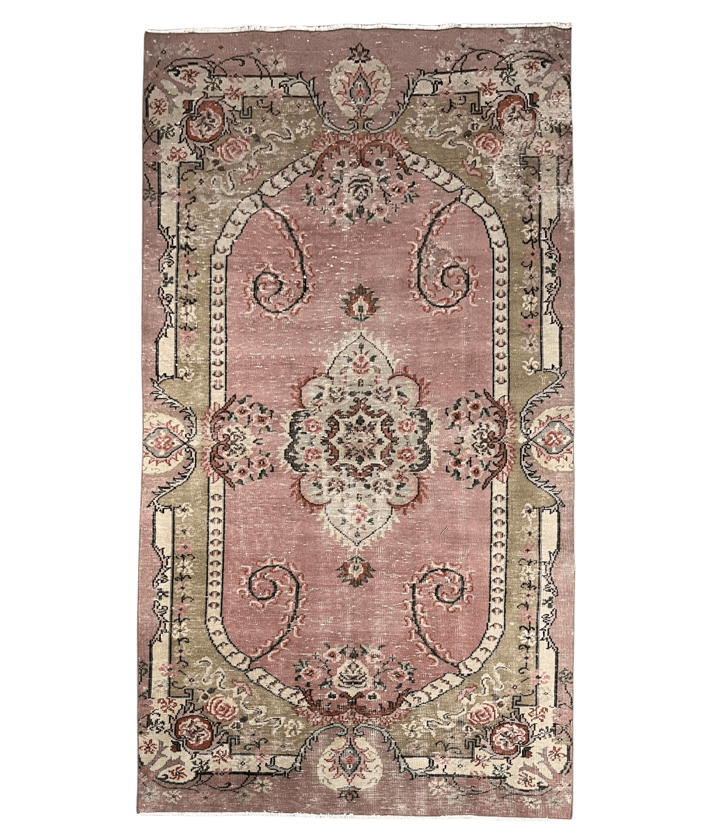 Vintage-Teppich rosa 165x298cm