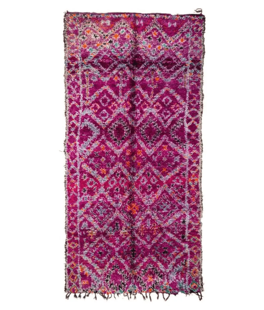Marokkanischer Beni Mguild-Teppich Bunt – 180 x 386 cm