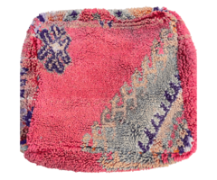 Marokkanischer Pouf in Rot