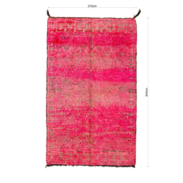 Mguild-Teppich Zartrosa – 210 x 344 cm