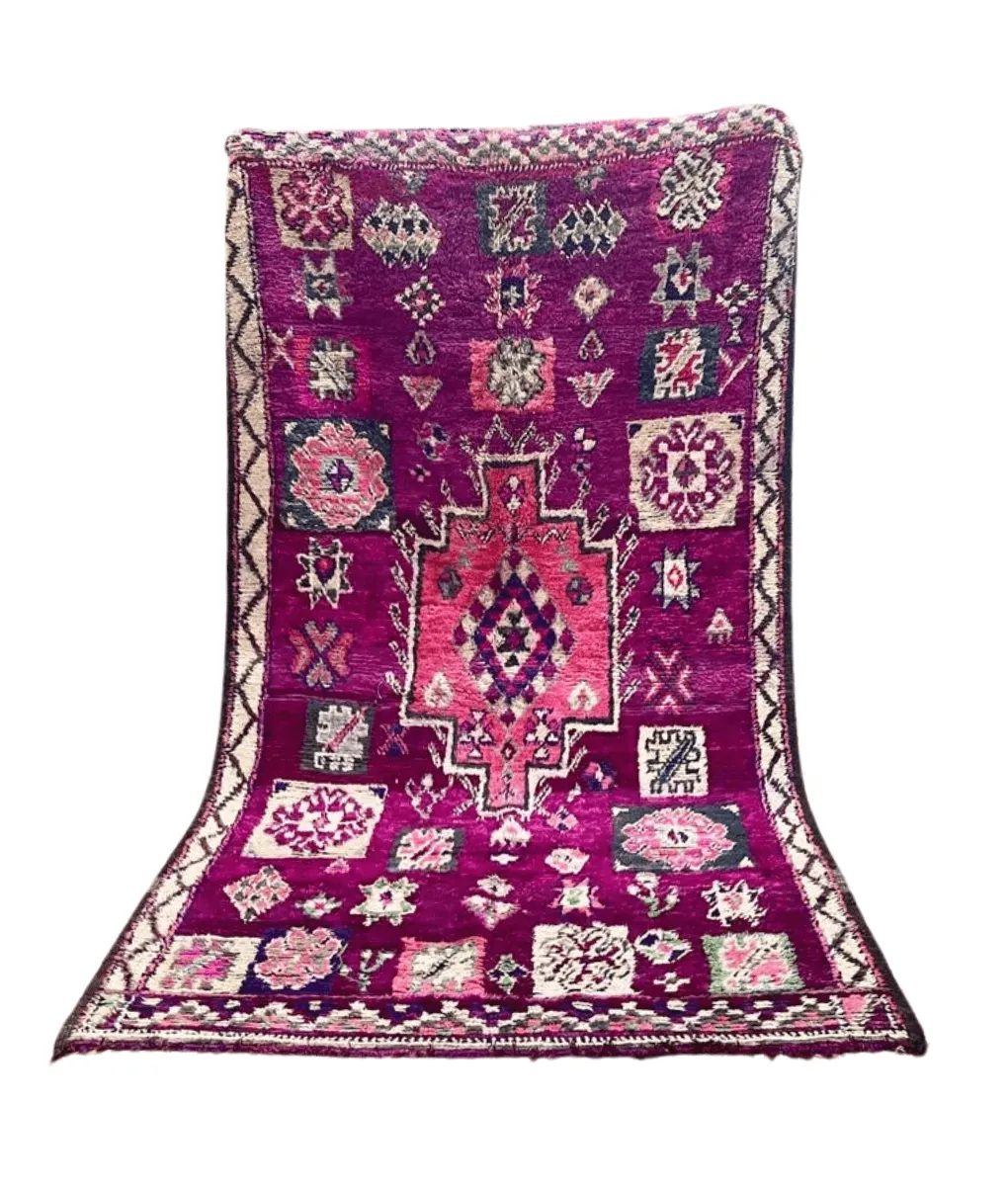 Marokkanischer Teppich Lila – 281 x 158 cm