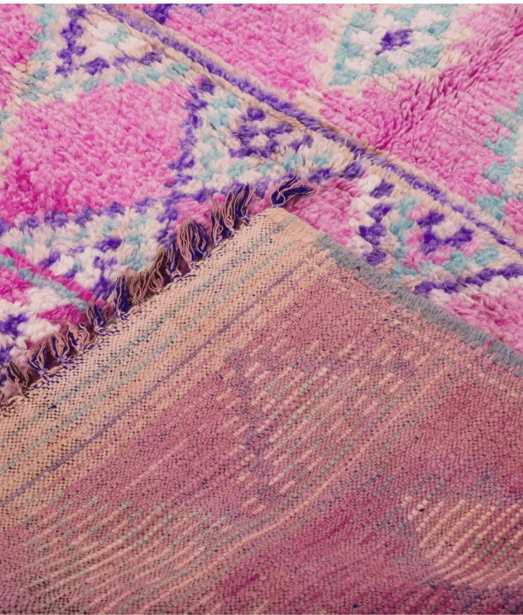 Marokkanischer Beni Mguild-Teppich lila 140x254cm